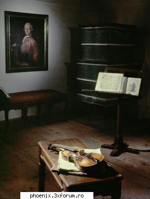 interior un tablou cu leopold mozart, tatal lui wolfgang amadeus mozart mozart