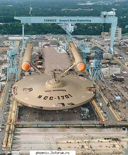 U.S.S. Enterprise - Santierul exista iar nava pare reala,e proiectata - Stiinta